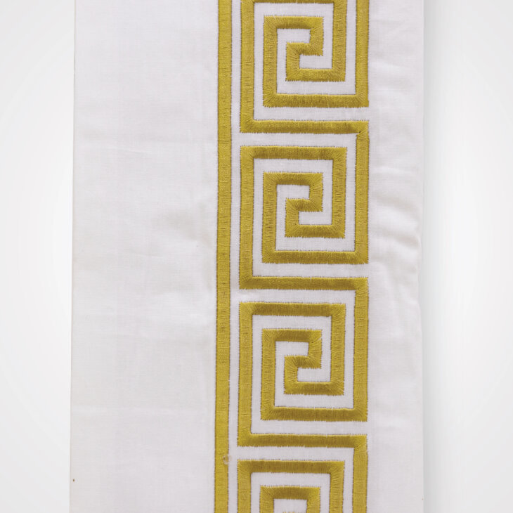 Pillow Case White 2 pcs. Set w/ Golden Emblem - Image 2