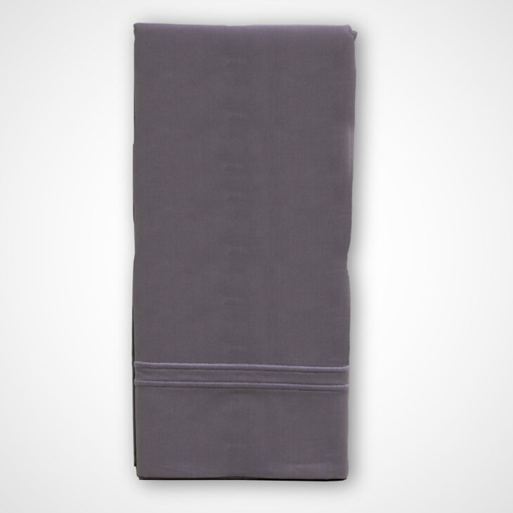 Pillow Case Gray 2 pcs. Set 100% Cotton